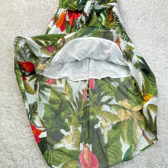 Farm Rio White Cocoa Forest One Shoulder Dress - Picture 9 of 16